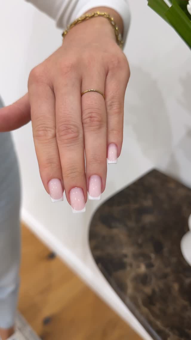 French Maniküre, eckig